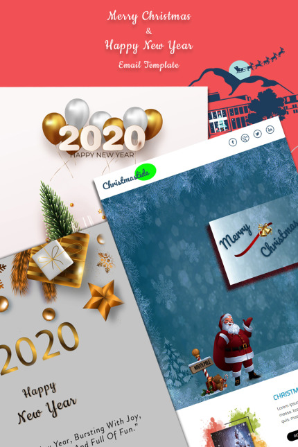 Kit Graphique #91808 Noel Newsletter Divers Modles Web - Logo template Preview