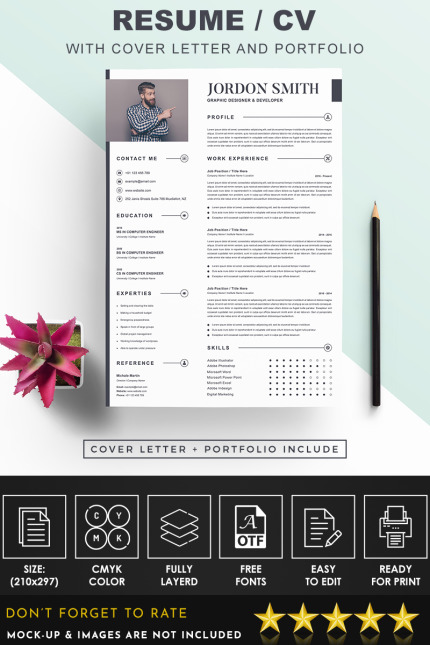 Kit Graphique #91851 Resume Portfolio Divers Modles Web - Logo template Preview