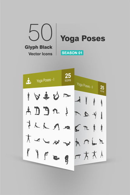 Kit Graphique #91880 Yoga Icon Divers Modles Web - Logo template Preview