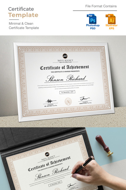 Kit Graphique #92350 Modern Certificate Divers Modles Web - Logo template Preview