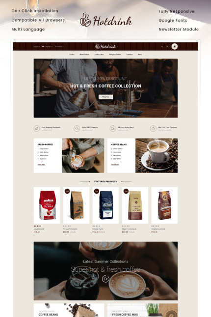 Kit Graphique #92353 Coffee Boire Divers Modles Web - Logo template Preview