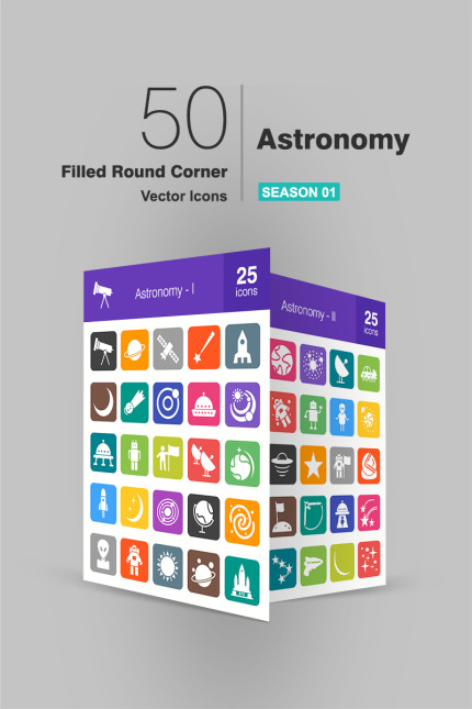 Kit Graphique #92410 Astronomy Icon Divers Modles Web - Logo template Preview