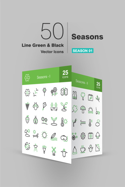 Kit Graphique #92572 Seasons Icon Divers Modles Web - Logo template Preview
