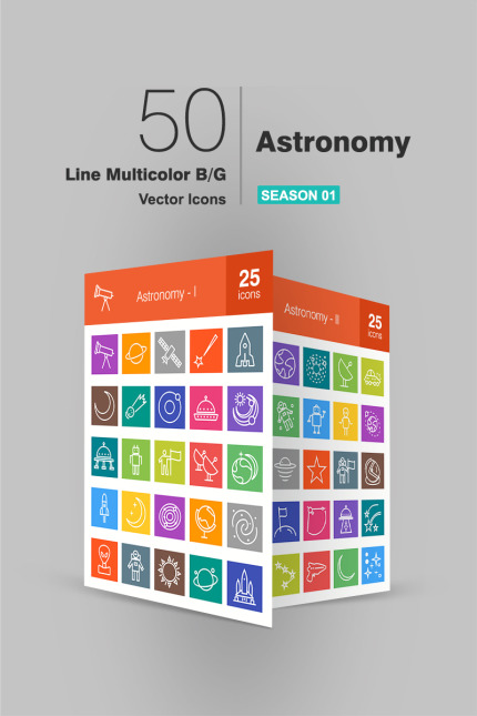 Kit Graphique #93172 Astronomy Icon Divers Modles Web - Logo template Preview
