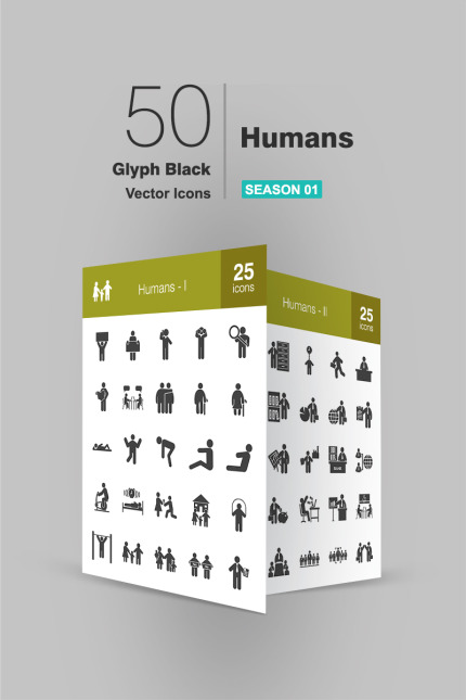 Kit Graphique #93221 Humans Icon Divers Modles Web - Logo template Preview