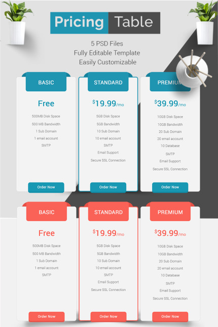 Kit Graphique #93225 Pricing Table Divers Modles Web - Logo template Preview