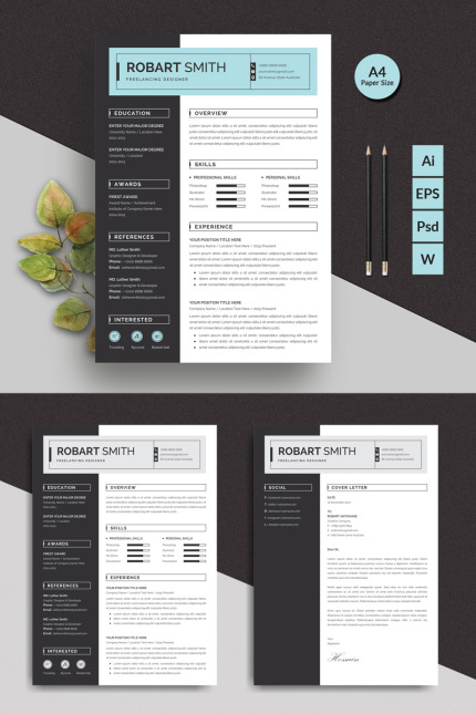 Kit Graphique #93289 Resume Cv Divers Modles Web - Logo template Preview