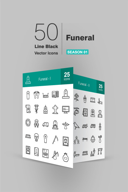 Kit Graphique #93598 Funeral Icon Divers Modles Web - Logo template Preview