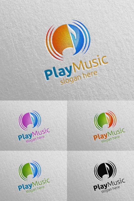 Kit Graphique #93619 Music Logo Divers Modles Web - Logo template Preview
