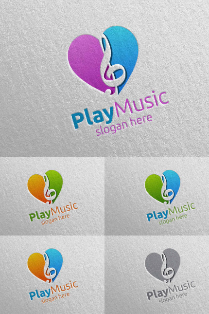 Kit Graphique #93626 Love Music Divers Modles Web - Logo template Preview