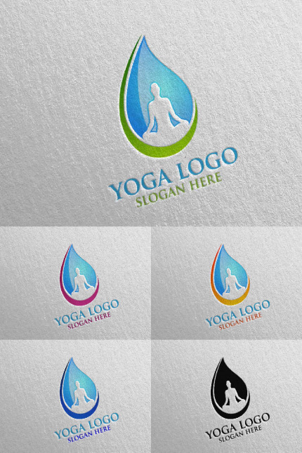 Kit Graphique #93656 Yoga Spa Divers Modles Web - Logo template Preview