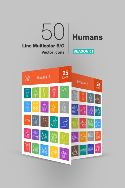 Kit Graphique #93733 Humans Icon Divers Modles Web - Logo template Preview