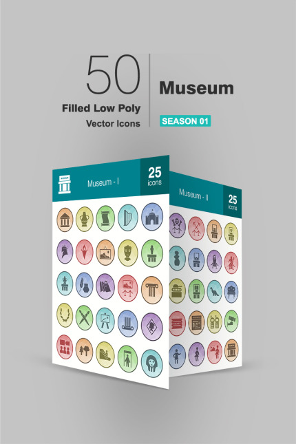 Kit Graphique #93834 Museum Icon Divers Modles Web - Logo template Preview