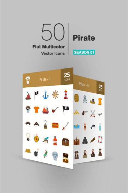 Kit Graphique #93842 Pirate Icon Divers Modles Web - Logo template Preview