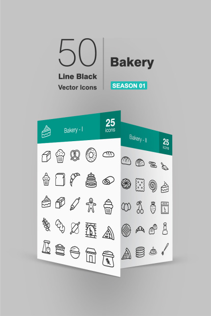 Kit Graphique #93884 Bakery Icon Divers Modles Web - Logo template Preview