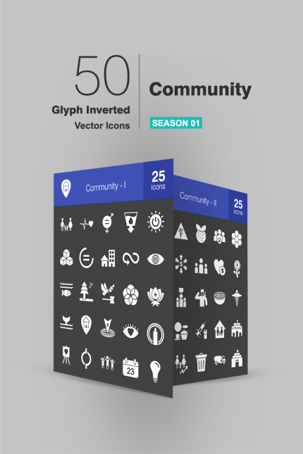 Kit Graphique #93903 Community Icon Divers Modles Web - Logo template Preview