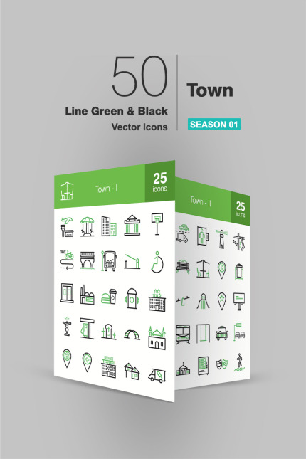 Kit Graphique #93914 Town Icon Divers Modles Web - Logo template Preview