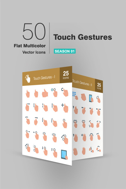 Kit Graphique #93927 Touch Gestures Divers Modles Web - Logo template Preview