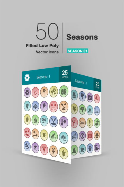 Kit Graphique #93933 Seasons Icon Divers Modles Web - Logo template Preview