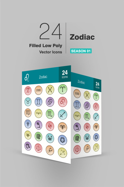 Kit Graphique #94159 Zodiac Icon Divers Modles Web - Logo template Preview