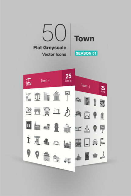 Kit Graphique #94174 Town Icon Divers Modles Web - Logo template Preview