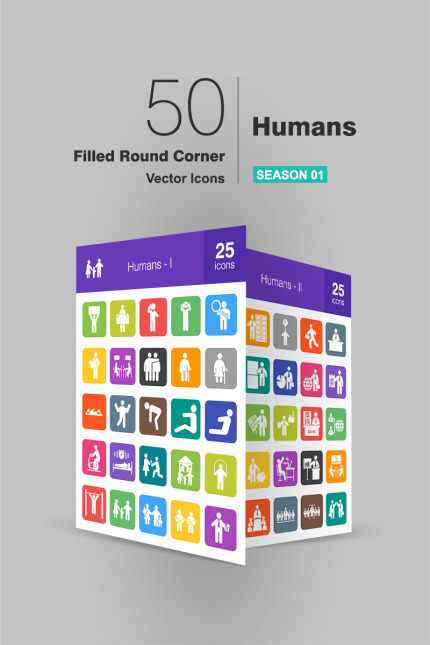 Kit Graphique #94259 Humans Icon Divers Modles Web - Logo template Preview