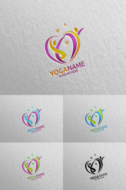 Kit Graphique #94301 Yoga Spa Divers Modles Web - Logo template Preview