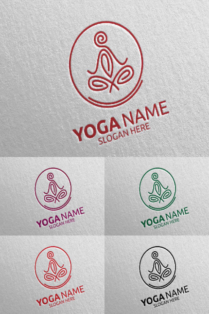 Kit Graphique #94313 Yoga Spa Divers Modles Web - Logo template Preview