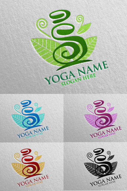 Kit Graphique #94314 Yoga Spa Divers Modles Web - Logo template Preview