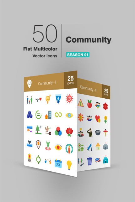 Kit Graphique #94482 Community Icon Divers Modles Web - Logo template Preview
