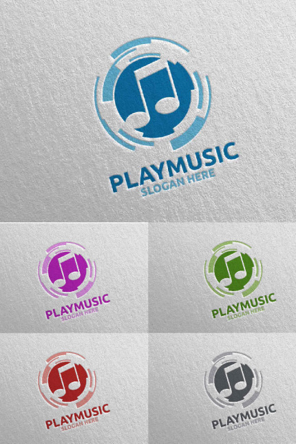 Kit Graphique #94651 Music Logo Divers Modles Web - Logo template Preview