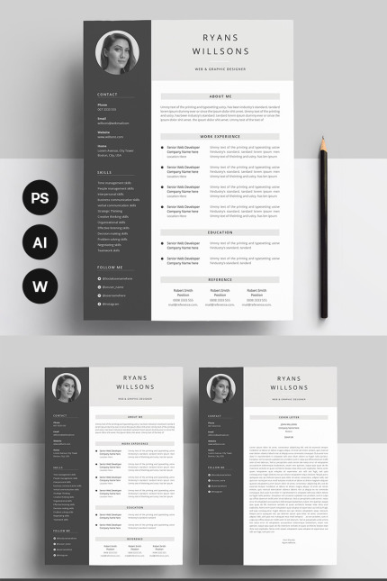 Kit Graphique #94758 A4 Noir Divers Modles Web - Logo template Preview