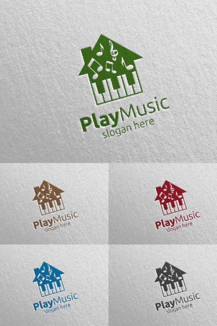 Kit Graphique #94852 House Music Divers Modles Web - Logo template Preview