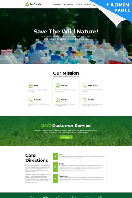 Kit Graphique #94867 Waste Management Landing Page MotoCMS 3 Free - MotoCMS