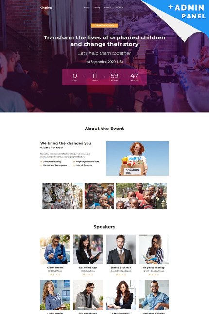 Kit Graphique #94871 Public_event Public_speaking Landing Page MotoCMS 3 Free - MotoCMS