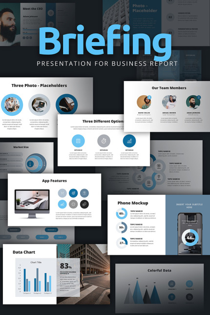 Kit Graphique #94872 Ppt Pptx Powerpoint MotoCMS - Logo template Preview