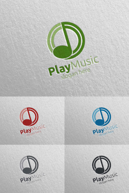 Kit Graphique #95173 Music Logo Divers Modles Web - Logo template Preview