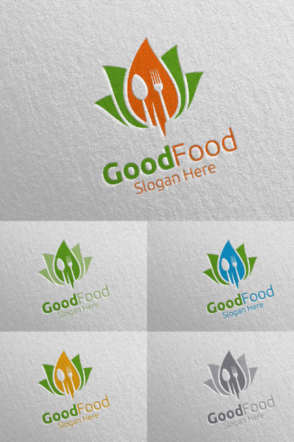 Kit Graphique #95195 Food Logo Divers Modles Web - Logo template Preview