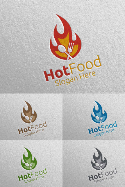 Kit Graphique #95233 Food Logo Divers Modles Web - Logo template Preview