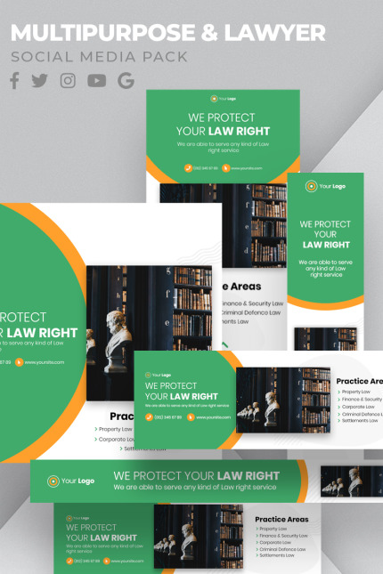 Kit Graphique #95277 Social Media Divers Modles Web - Logo template Preview