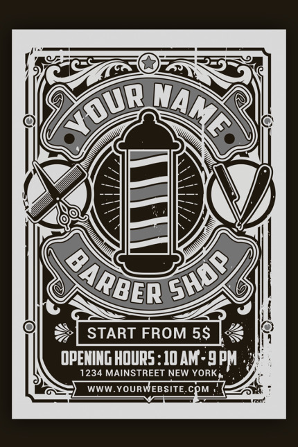 Kit Graphique #95351 Ad Barber Divers Modles Web - Logo template Preview