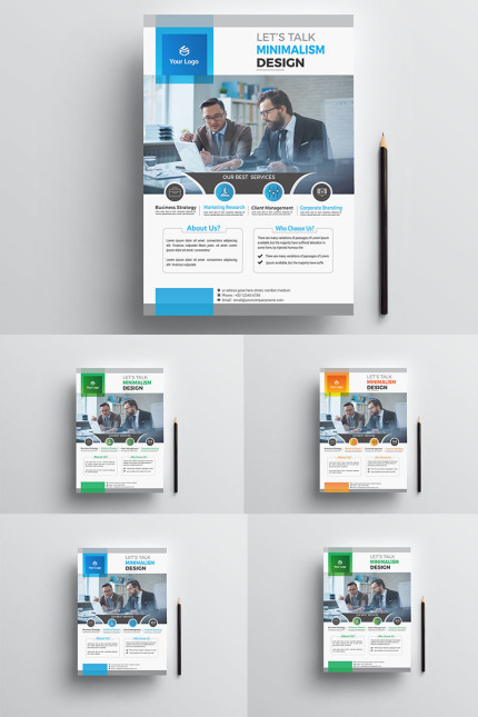 Kit Graphique #95629 Flyer Entreprise Divers Modles Web - Logo template Preview