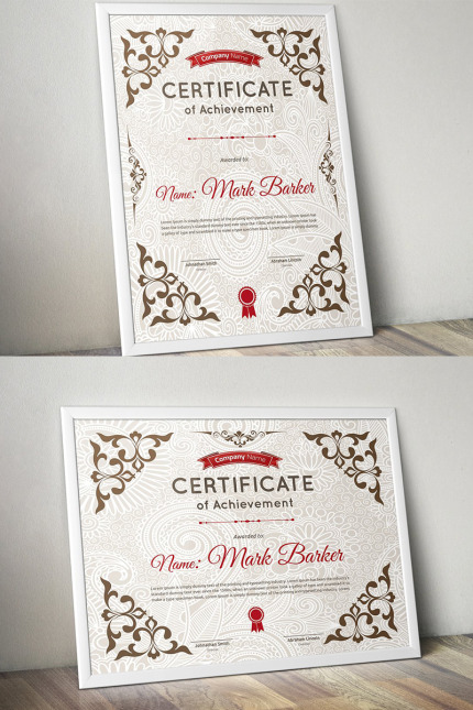 Kit Graphique #95796 Certificate Entreprise Divers Modles Web - Logo template Preview