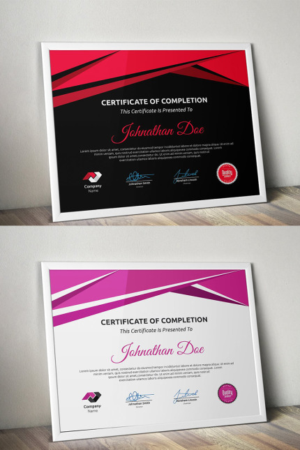 Kit Graphique #96067 Certificate Corporate Divers Modles Web - Logo template Preview