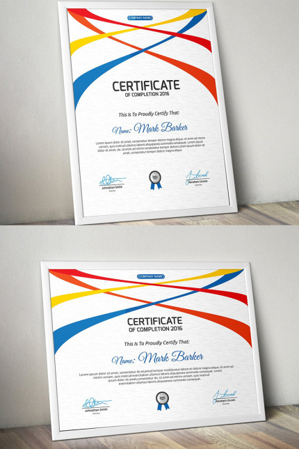 Kit Graphique #96073 Certificate Corporate Divers Modles Web - Logo template Preview