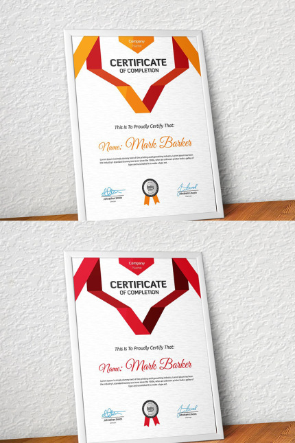 Kit Graphique #96087 Certificate Entreprise Divers Modles Web - Logo template Preview