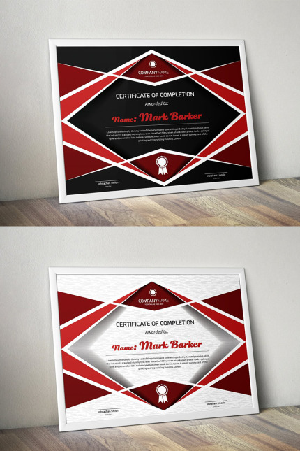 Kit Graphique #96150 Certificate Entreprise Divers Modles Web - Logo template Preview