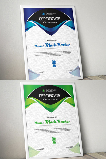 Kit Graphique #96151 Certificate Entreprise Divers Modles Web - Logo template Preview