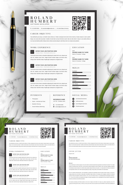 Kit Graphique #96782 Clean Cv Divers Modèles Web - Logo template Preview