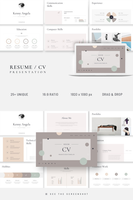 Kit Graphique #96985 Cv Presentation Divers Modles Web - Logo template Preview